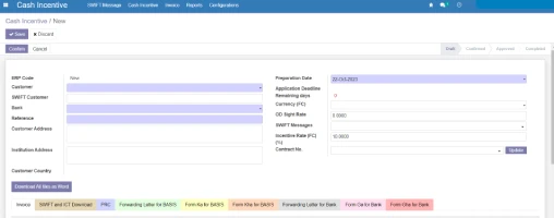 Cash Incentive Tree View